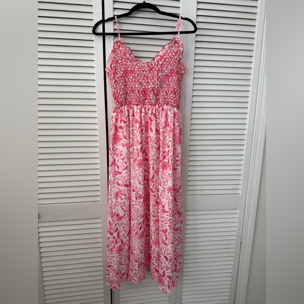 Pink Floral Dress